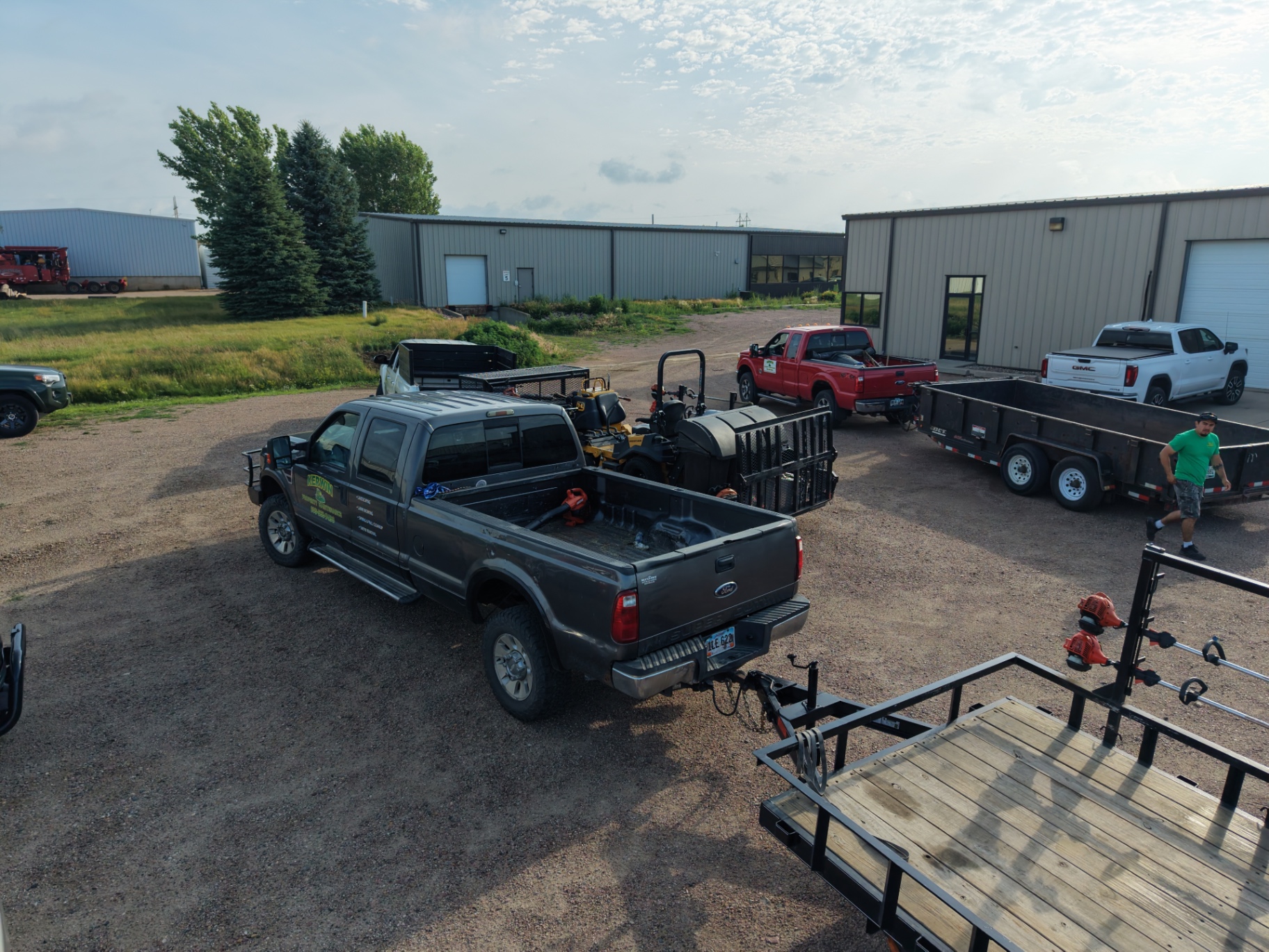 Kerwin Property Maintenance fleet and equipment ready for work